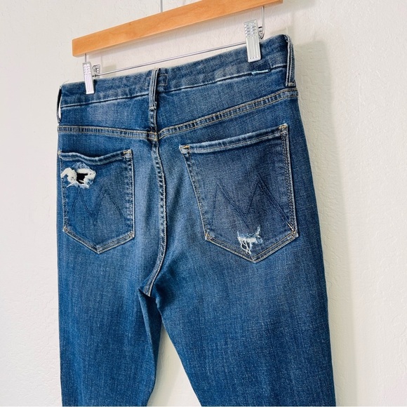 Mother High Waisted Looker Ankle Fray Wicked Wildflower 31 - Picture 10 of 15